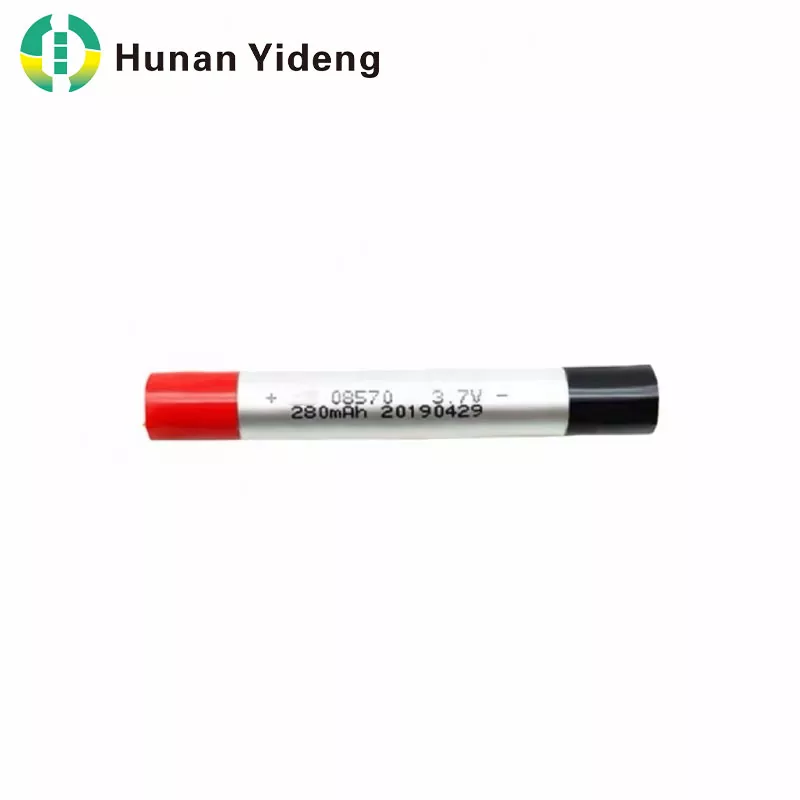 08570 3,7 V 280 mAh schlanker zylindrischer Li-Polymer-Akku