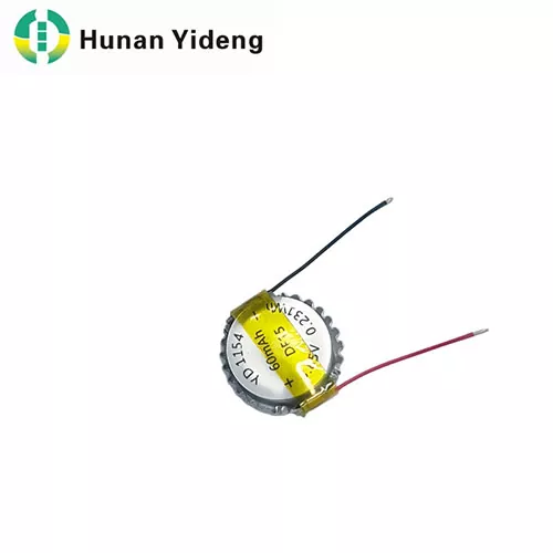 1254 3.85V 70mAh High Voltage Pouch Coin Lithium Battery